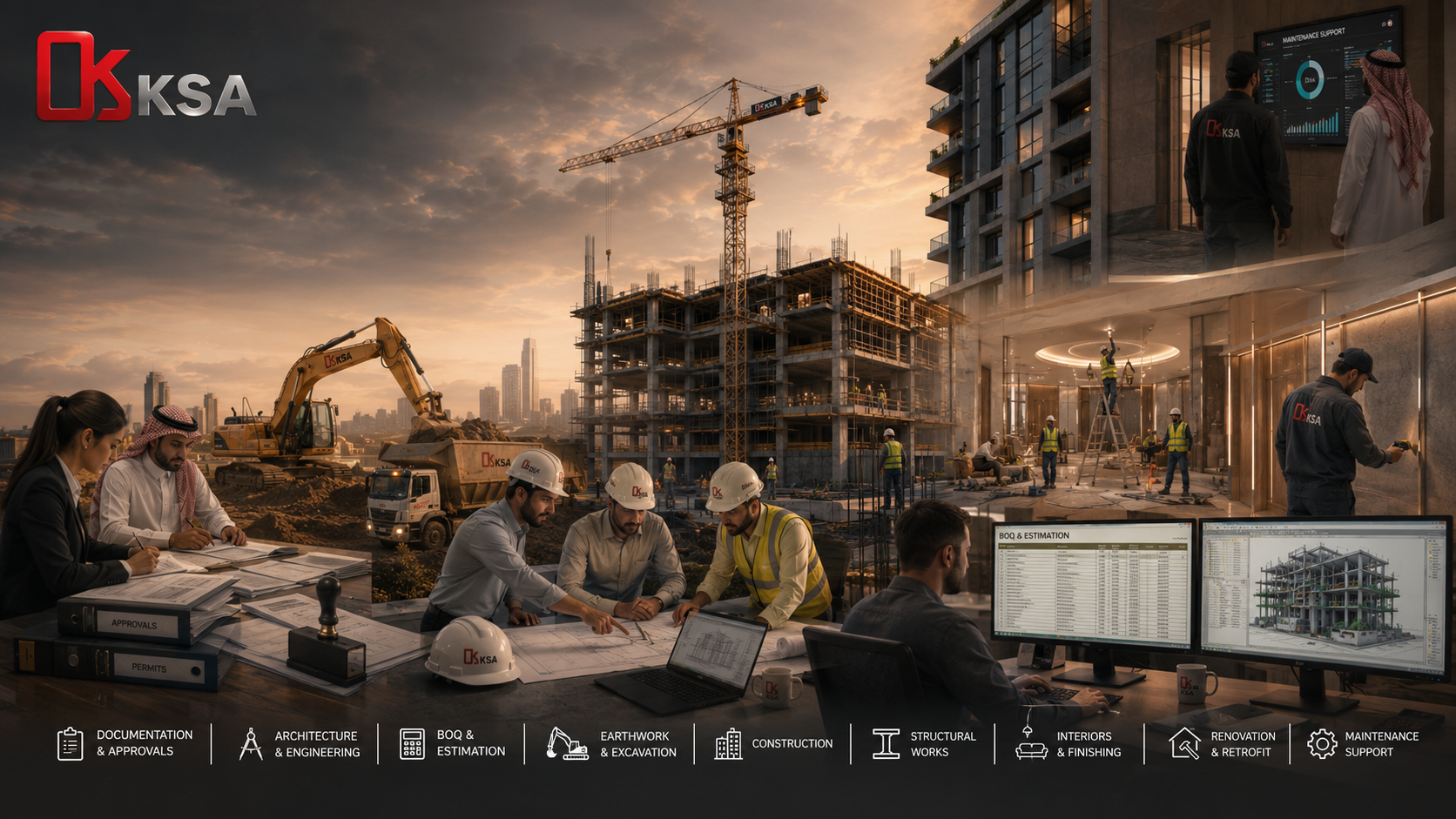 KSA end-to-end construction and project services